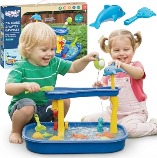Woopie Water Table with Waterfall and Dolphin, 11 Pieces