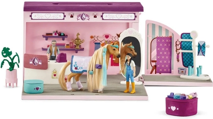 Sulankstomas Schleich HORSE CLUB Sofia's Beauties žirgų grožio salonas