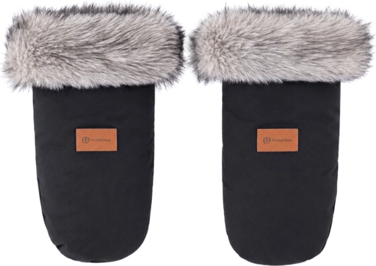 Petite&Mars stroller hand muff Fjora forever black