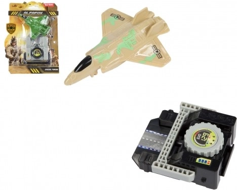 Plastikinis iššaunamas naikintuvas 10 cm