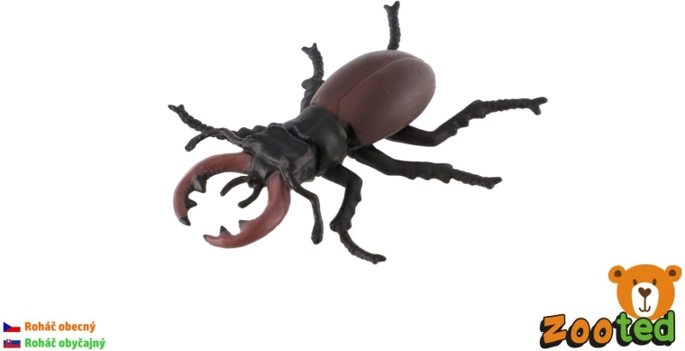 Common Stag Beetle Plastic Model 8 cm