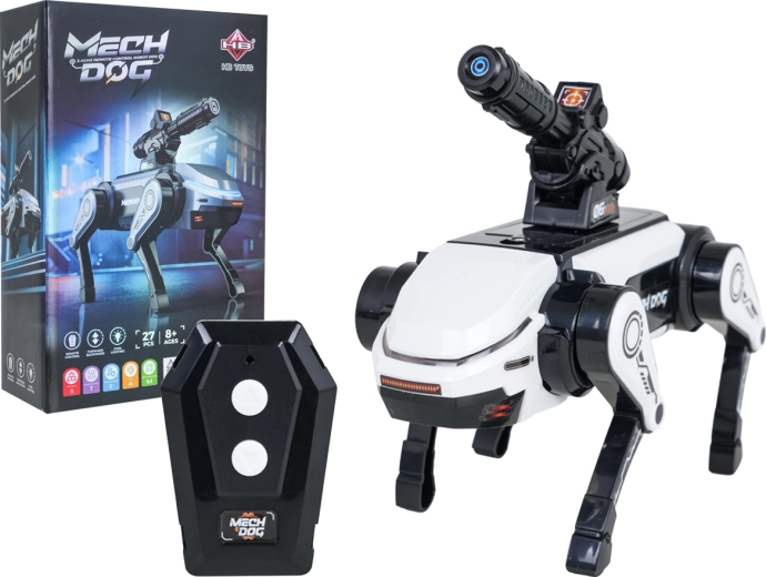 Remote-Controlled MECH DOG Robot Dog with LED Light