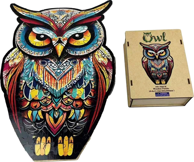 Wooden Owl Contour Puzzle