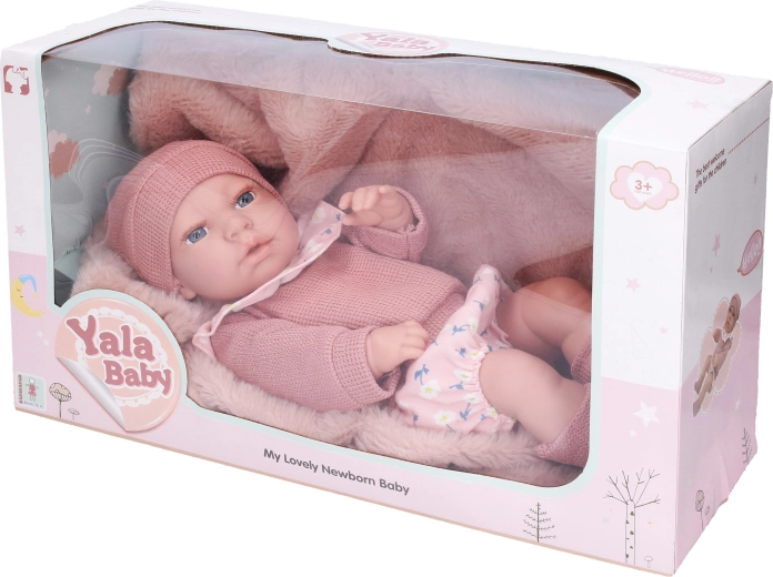 Doll with blanket 40 cm - 1 piece