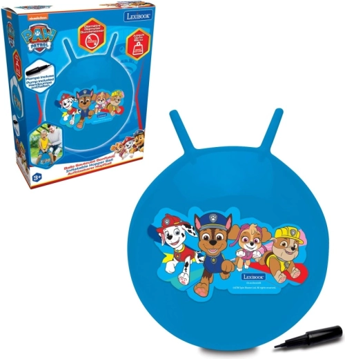 Šokinėjimo kamuolys su rankenomis PAW Patrol, mėlynas 45 cm, Lexibook