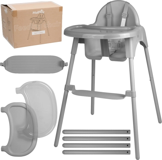 Maitinimo kėdutė Keri grey 2in1