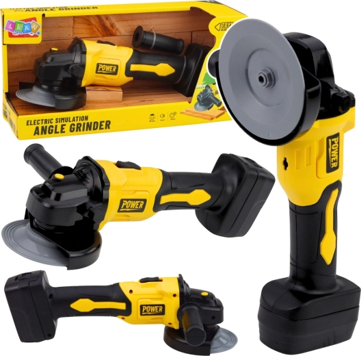 Vaikiškas kampinis šlifuoklis su garsu – geltonas