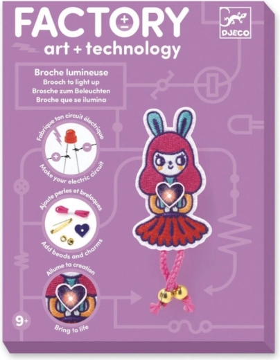 DJECO Light-Up Bunny Girl Brooch