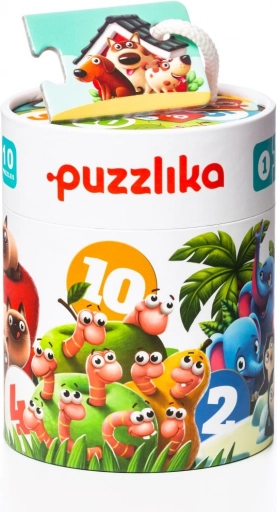 Puzzlika draugai – mano pirmieji skaičių galvosūkiai 1–10, 20 detalių