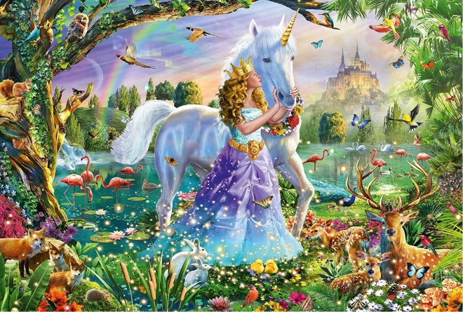 Dėlionė „Princesė su vienaragiu“ (150 dalių)