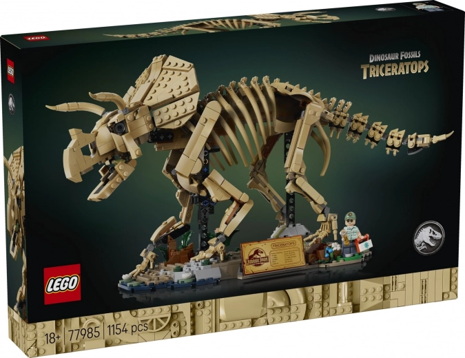 LEGO Jurassic World dinozaurų fosilijos: triceratopsas