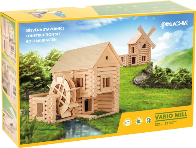 Walachia medinė konstravimo rinkinys Vario Mill (122 dalys)