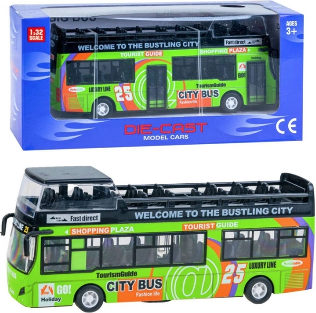 Metalinis dviaukštis autobusas su atidaromomis durimis – Zi