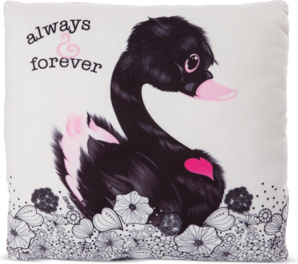 NICI pagalvėlė Love juodoji gulbė 30 × 30 cm