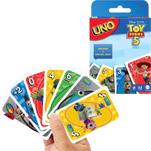 Mattel UNO Toy Story 5 – kortų žaidimas