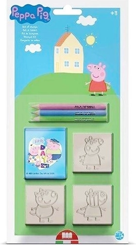 Antspaudų rinkinys PEPPA PIG – 3 vnt.