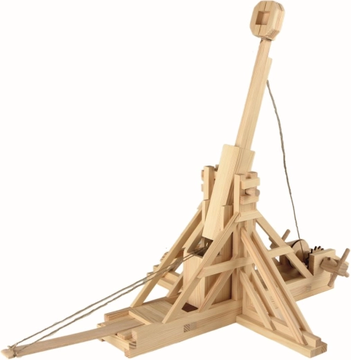 Walachia medinė klijuojama konstravimo rinkinio Trebuchet