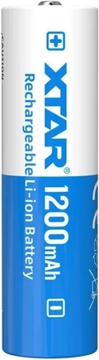 Xtar Li-ion rechargeable battery 14500 (AA/R6) 3.7 V 1200 mAh with protection - 1 piece