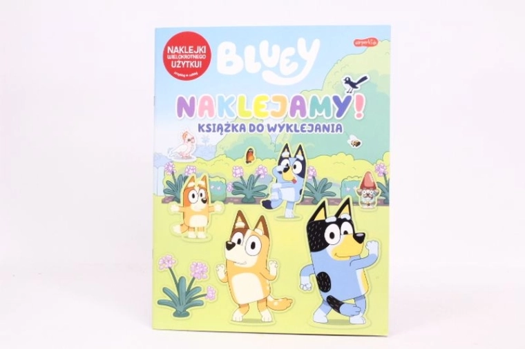 Bluey knyga su daugkartinio naudojimo lipdukais