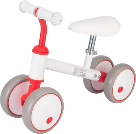 Sparkys 4-Wheel Balance Bike – White/Red