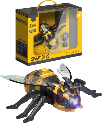R/C robotinė bitė Spray Bees su vandens rūko efektu, programavimu ir LED apšvietimu