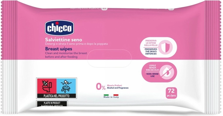 Chicco Breast Cleansing Wipes 72 pcs