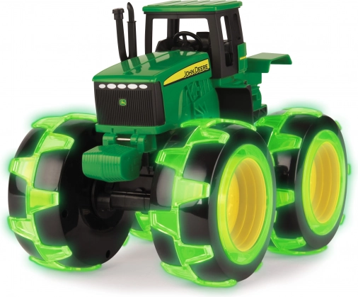 Tomy traktorius JOHN DEERE Monster su šviečiančiomis padangomis