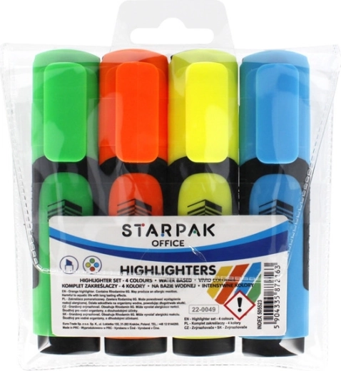 STARPak highlighter set in 4 colors