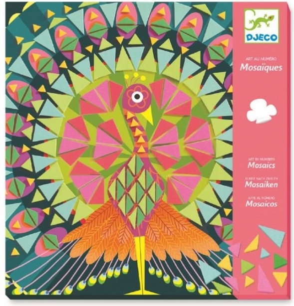 DJECO Mozaikiniai paveikslėliai Povė ir Pelėda