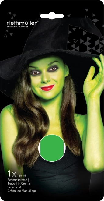 Cream face and body paint green 28 ml