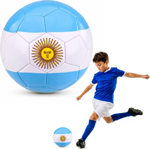 Treniruočių futbolo kamuolys Argentina, 5 dydis (22 cm)