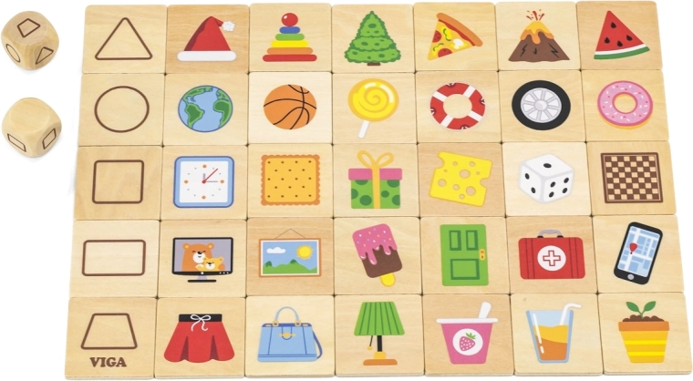Viga Wooden Shape Recognition Game