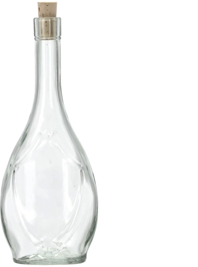 Stiklinis butelis „Ikona“ 500 ml su kamščio uždoriu