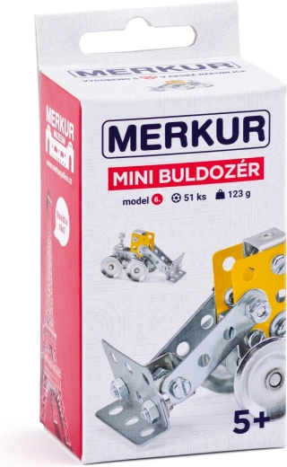Merkur Mini Bulldozer Construction Set, 51 Pieces
