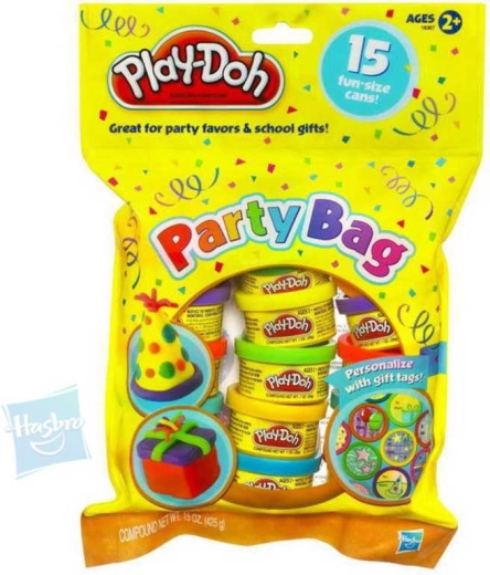 „Play-Doh“ vakarėlio maišelis su 15 modelino indelių – 15 vnt.