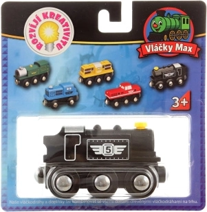 Maxim medinis dyzelinis lokomotyvas (juodas)
