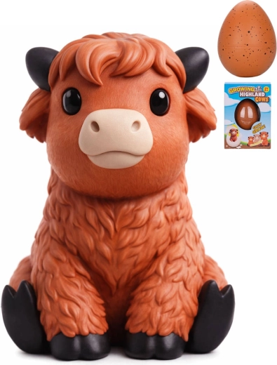 Growing Egg with Scottish Highland Cattle - 1 piece