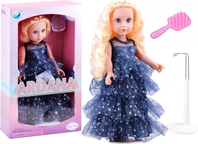 Lėlė ARIANA su žvaigždėtomis pokylių suknelėmis