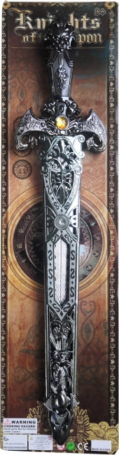 Vaikiškas riterio kardas žaidimams ir kostiumams