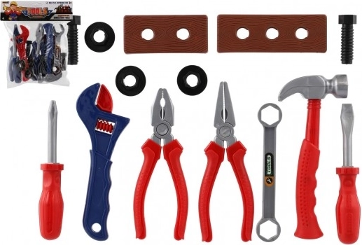 Vaikiškas plastinių įrankių rinkinys maišelyje, 2 spalvos (21 × 24 × 5 cm)