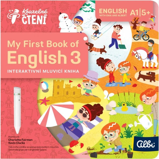 ALBI Kouzelné čtení interactive book My First Book of English 3: Actions