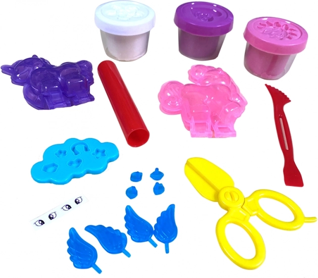 MAC TOYS linksmas plastilinas – vienaragiai