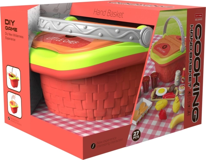 Play Set Basket with Food for Children
