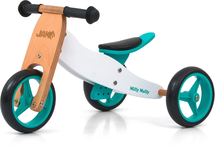 Children’s multifunctional 2-in-1 balance bike MILLY MALLY Jake Classic Mint