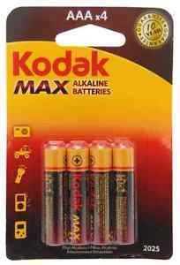 Kodak Alkaline Max AAA šarminės baterijos 1,5 V, 4 vnt.