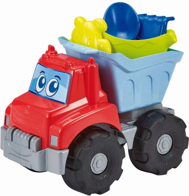 Sunkvežimis su laistytuvu ir smėlio rinkiniu