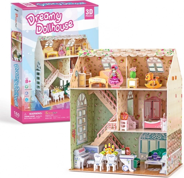 3D dėlionė „Svajingas lėlių namelis“ CubicFun