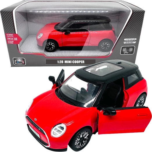 Metal Car Model 1:28 Mini Cooper Red