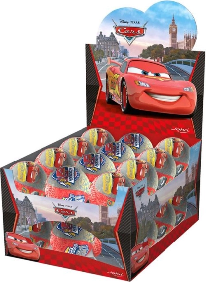 Minkštas putų kamuoliukas CARS 100 mm