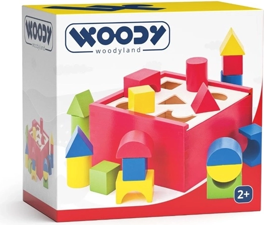 Woody Wooden Shape Sorter Box